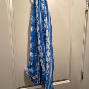 Blue and White Ladies scarf